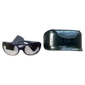 Vintage Fendi purple ombré women's sunglasses with Fendi logo